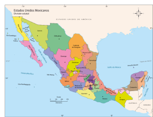 Mapa Republica Mexicana Color